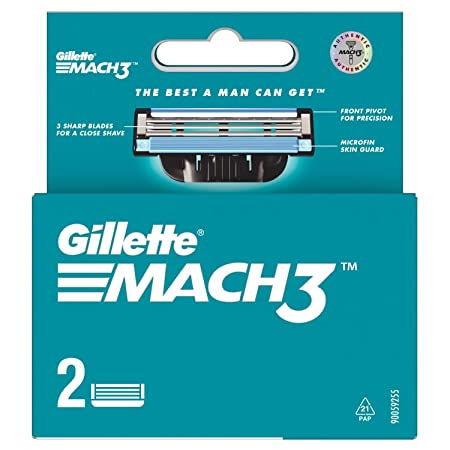 Gillette Mach 3 Razor Blades 2 Pc
